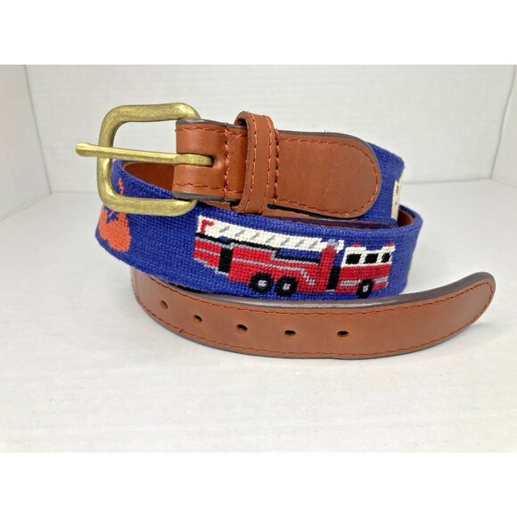 Smathers & Branson Custom Leather Needlepoint Men's Belt Size 38 see description - Picture 9 of 9